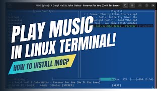 Install MOCP🔥 Super Lightweight Terminal Music Player on Linux [upl. by Shanon]