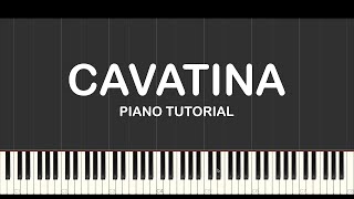 Cavatina piano tutorial [upl. by Sackville]