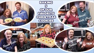 BAKING 5 OF OUR FAVORITE CHRISTMAS COOKIES [upl. by Anilev]