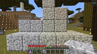 COMO HACER BLOQUES DE DIORITA PULIDA EN MINECRAFT [upl. by Lyons]