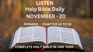 Bible Reading l Daily l English l Complete Holy Bible in one year [upl. by Enileve]