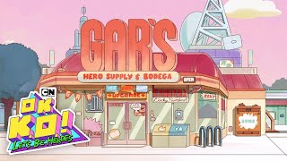 One Hour of Gars Bodega  Bustling Street Sounds  OK KO Lets Be Heroes  Cartoon Network [upl. by Yggam517]