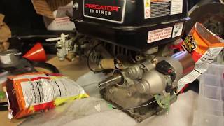 How to Install A Electric Starting Kit On A Preditor 212 motor Part 2 [upl. by Sethrida]