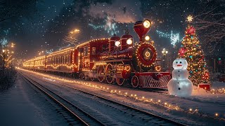 Cozy Christmas Train Journey ❄️ Merry Christmas Music amp Festive Cheer [upl. by Eetnuahs855]