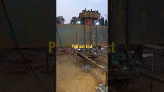 pull out test for pile after 28days of concreting ttltrytolearn [upl. by Nitsreik]