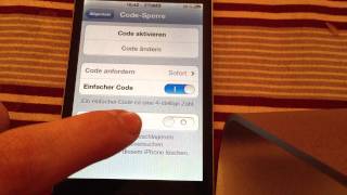 Passwort Codesperre auf dem iPhone einrichten  so gehts [upl. by Darum]