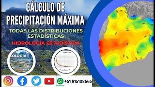 Precipitación Máxima de Diseño por todas las Distribuciones Estadísticas [upl. by Eilrebmik860]