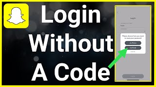 How To Login To Snapchat Without Verification Code [upl. by Callum]