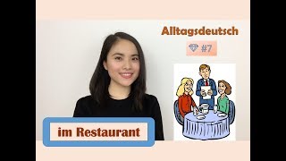 Alltagsdeutsch 💎 7  Im Restaurant I Giao tiếp trong nhà hàng A1  A2 [upl. by Arodaeht831]