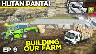 BUILDING OUR FARM FROM SCRATCH  Farming Simulator 25  Hutan Pantai  Episode 9 [upl. by Annahsad]