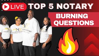 5 Burning Questions Notaries have General Notary Work Loan Signing Agent [upl. by Leonore]