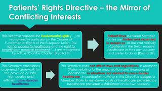 Transboundary provision of health services in the EU – between the patients and public finances [upl. by Franzoni337]