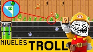 ALEMÁN TROLL HACE DE LAS SUYAS 😲😱  NIVELES TROLL 17  Super Mario Maker en Español  ZetaSSJ [upl. by Akemak691]