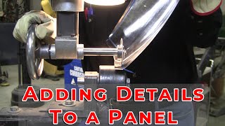 Metal Shaping for Beginners Adding details to a panel [upl. by Aissak546]