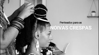 Penteados LINDOS para noivas CRESPAS feat Diva Green parte 1  Michele Passa [upl. by Aihpos]