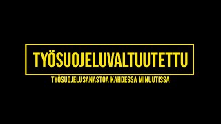 Työsuojelusanastoa kahdessa minuutissa Työsuojeluvaltuutettu [upl. by Lekym816]