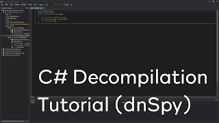 C  Decompilation Tutorial dnSpy [upl. by Malissia120]