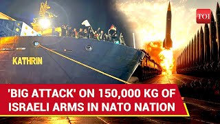 Ship Filled With Israels 150000 Kilogram Weapons Attacked NATO Nation Citizens Erupt [upl. by Ruzich]