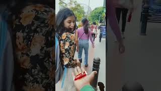 🎀 uff kya smile hai 😍🥰randomgirl random shorts youtubeshorts girlreaction viral trend [upl. by Nirret]