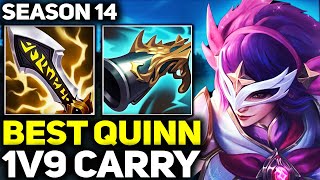 RANK 1 BEST QUINN IN THE WORLD 1V9 CARRY GAMEPLAY  League of Legends [upl. by Hoffman]