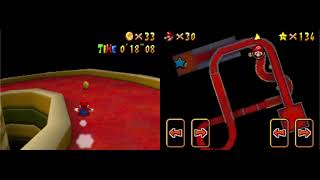 how to get the second star in The Princess’s Secret Slide in Super Mario 64 DS [upl. by Ekram795]