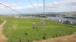 Rüdesheim am Rhein  Aussicht von der Seilbahn aus HD [upl. by Kern434]