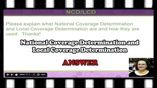 National Coverage Determination NCD and Local Coverage Determination [upl. by Avivah]