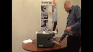 Martin Yale 1611 Auto Friction Paper Folder Demo [upl. by Atihana31]