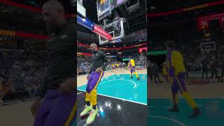 Lebron James One Arm Dunk shorts lebronjames nba [upl. by Nannarb654]