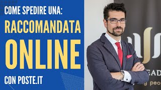 Come spedire una raccomandata con ricevuta di ritorno online in Italia e Estero con Poste Italiane [upl. by Awram202]