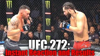 UFC 272 Reaction and Results [upl. by Rodenhouse699]