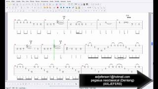 pegasus fantasy guitar pro neoclassical tab demiang [upl. by Ellennod]