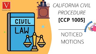 CCP 1005 and timeframes for filing and opposing motions in California [upl. by Karsten]