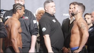 HEAVYWEIGHT BEEF  DAVID HAYE v TONY BELLEW  OFFICIAL WEIGH IN amp HEAD TO HEAD  HAYE v BELLEW [upl. by Anneehs513]