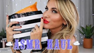 ASMR SEPHORA amp FASHION HAUL  Soft Spoken Whisper Light Tapping [upl. by Ynnos]