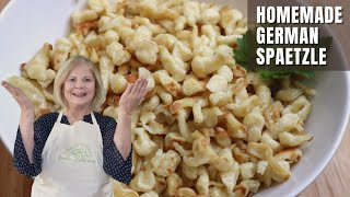 Homemade German Spaetzle Recipe [upl. by Narmak]