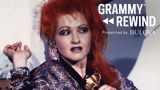 Watch Cyndi Lauper Win Her First GRAMMY In 1985  GRAMMY Rewind [upl. by Arondel]