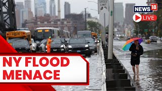 New York News Live  New York Flooded By Heavy Rains  New York Flooding 2023 Today LIVE  N18L [upl. by Lamee]