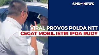 DetikDetik Mobil Istri Ipda Rudy Soik Dicegat Provos Polda NTT di Jalan [upl. by Shepherd]