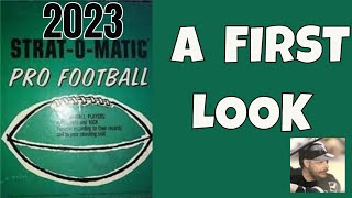 First Look The Allnew StratOMatic 2023 Pro Football Game [upl. by Dowski]