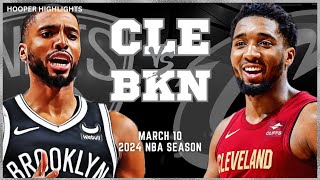 Brooklyn Nets vs Cleveland Cavaliers Full Game Highlights  Mar 10  2024 NBA Season [upl. by Marlena]