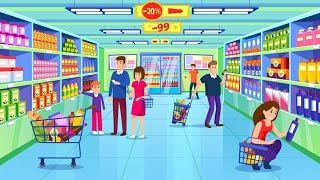 store shopping cartoon video🥰 [upl. by Isaac]