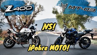 ¡La REYNA de los 400cc🔥 Z400 vs MT 03😨💯 ¡Pobre MOTO 🥵 Aguacate Motovlogs🥑 [upl. by Nnasus568]