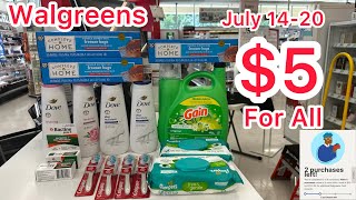 Walgreens Couponing July 1420 Cheap Dove bodywash and cheap big gain detergent 5 for all [upl. by Llekram]