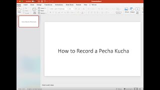 ARTH151 How to Record a Pecha Kucha Presentation [upl. by Atinaujnas785]