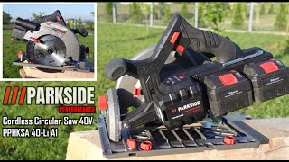 PARKSIDE PERFORMANCE® Cordless Circular Saw 40V  PPHKSA 40Li A1 [upl. by Scarrow]