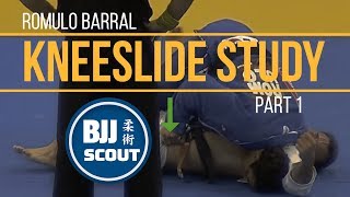 BJJ Scout Romulo Barral Kneeslide Study Pt1 w Tomoyuki Hashimoto [upl. by Arnaldo]