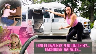 a very long vlog about building van walls I made it harder than it needed to be… [upl. by Aneahs]