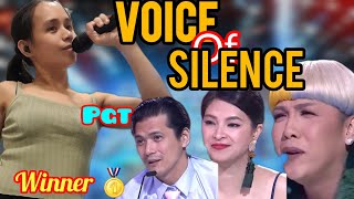 PILIPINAS GOT TALENT AUDITION  INCREDIBLE PERFORMANCE SI ATE  VOICE OF SILENCE 🤫 pgt audition [upl. by Armelda70]