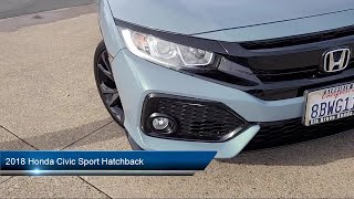 2018 Honda Civic Sport Hatchback Sacramento Elk Grove Roseville Stockton Folsom [upl. by Phylys230]